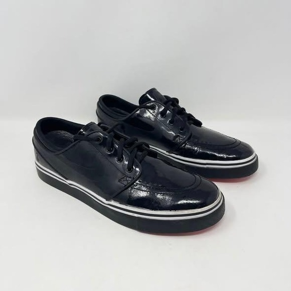 Nike Zoom Stefan Janoski PR QS Lockwood Collab Sneaker Black Patent Skateboard